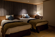 日式建築側標準雙床房